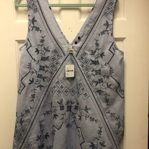 brand new blue free people tunic